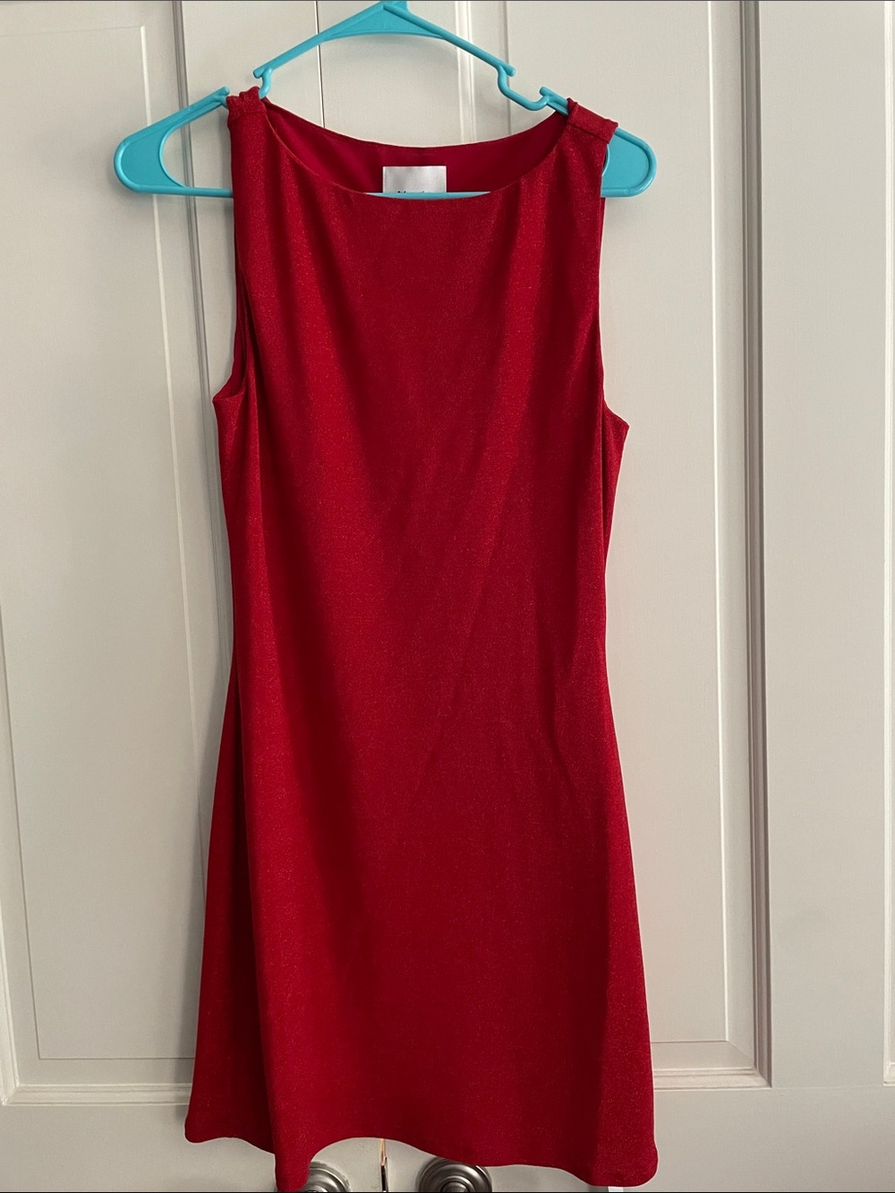 Reformation Red Sleeveless Shift Dress